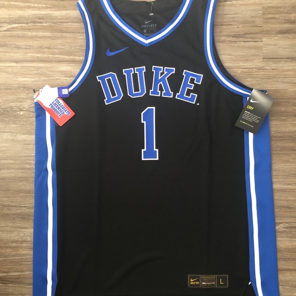 Duke Blue Devils Nike Jersey Men's XL Black #1 - Picture 2 of 10